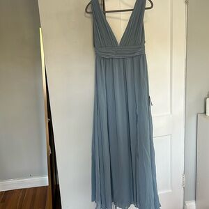 Never worn Dusty Blue bridesmaids dress